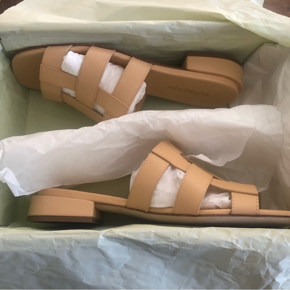 NIB $720 Burberry Lyna Cage Slide Sandal in LIGHT SESAME, Size 36.5 EU / 6.5 US! - Picture 16 of 16